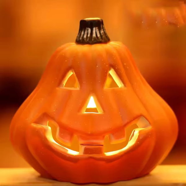 Świecąca dynia LED na Halloween, trójwarstwowa, kolor 114