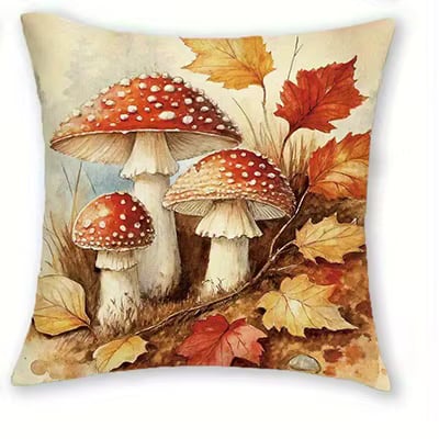 Poszewka na poduszkę z motywem jesiennym 45×45 cm kolor 002