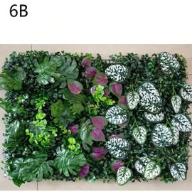 Sztuczne panele ścienne zielone, dekoracja do ogrodu i domu – 6B