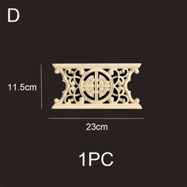 Drewniane aplikacje rzeźbione, antyczne ozdoby 12cmx8 cm – D 23cmx11.5 cm