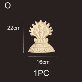 Drewniane aplikacje rzeźbione, antyczne ozdoby 12cmx8 cm – O 22cmx16 cm