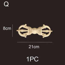 Drewniane aplikacje rzeźbione, antyczne ozdoby 12cmx8 cm – Q 21cmx8 cm