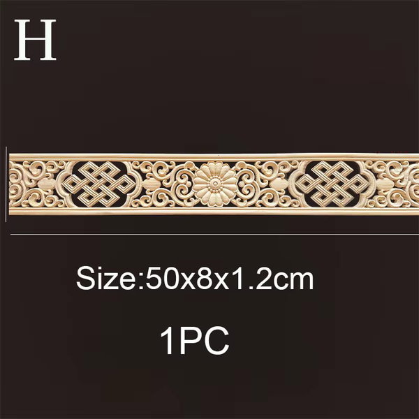 Listwy drewniane rzeźbione 50×6 cm – H 50×8cmx1.2 cm