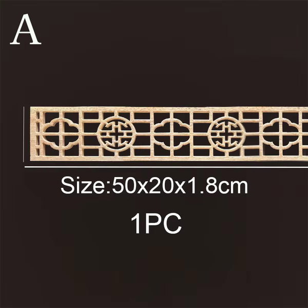 Listwy drewniane rzeźbione 50×6 cm – A 50×20cmx1.8 cm