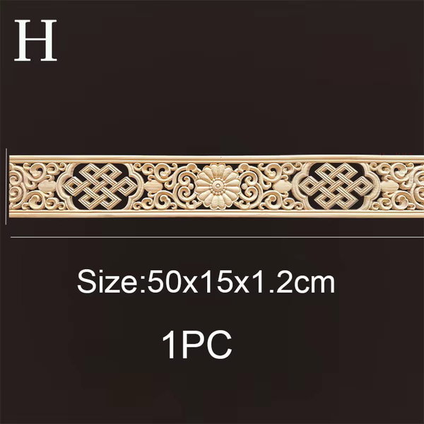 Listwy drewniane rzeźbione 50×6 cm – H 50×15cmx1.2 cm