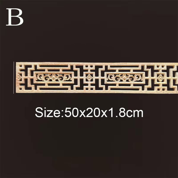 Listwy drewniane rzeźbione 50×6 cm – B 50×20cmx1.8 cm