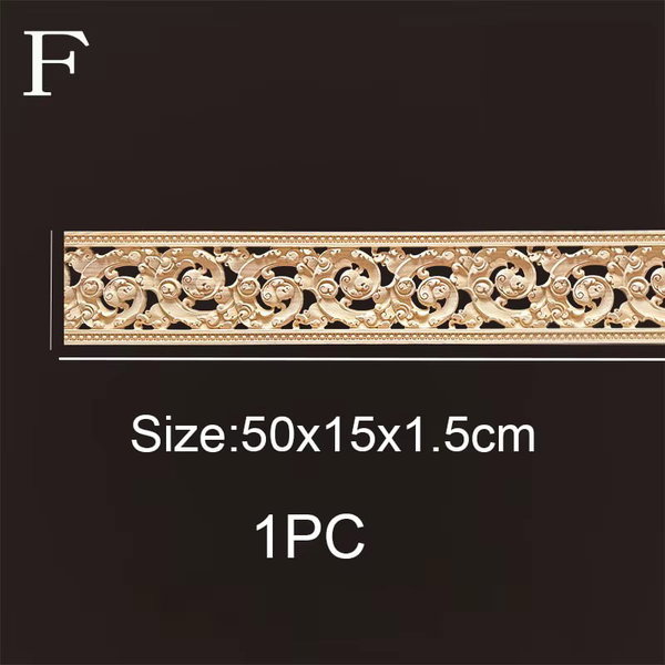 Listwy drewniane rzeźbione 50×6 cm – F 50×15cmx1.5 cm