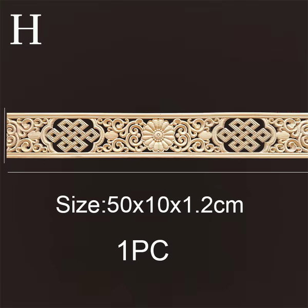 Listwy drewniane rzeźbione 50×6 cm – H 50×10cmx1.2 cm