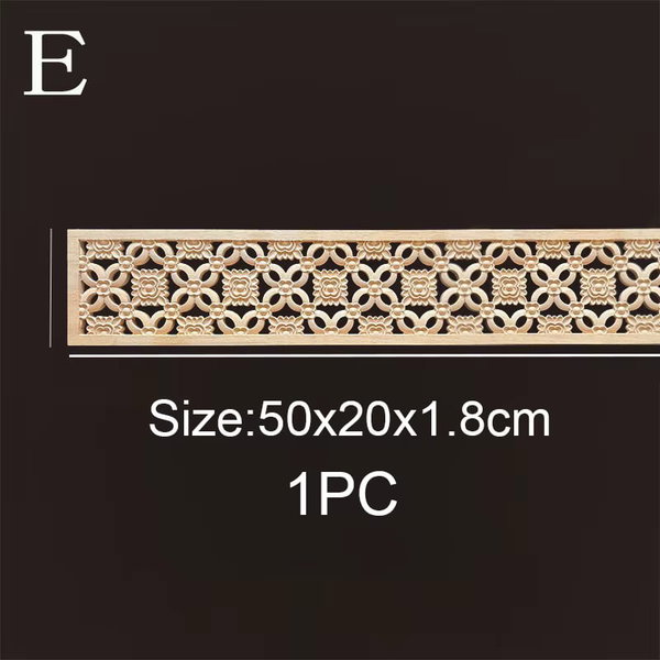 Listwy drewniane rzeźbione 50×6 cm – E 50×20cmx1.8 cm