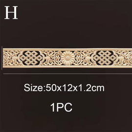 Listwy drewniane rzeźbione 50×6 cm – H 50×12cmx1.2 cm