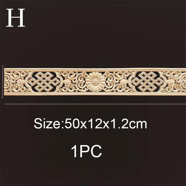 Listwy drewniane rzeźbione 50×6 cm – H 50×12cmx1.2 cm