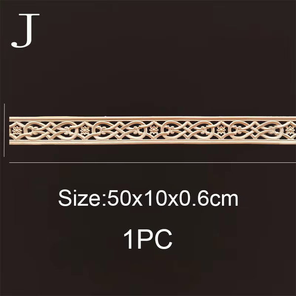 Listwy drewniane rzeźbione 50×6 cm – J 50×10cmx0.6 cm
