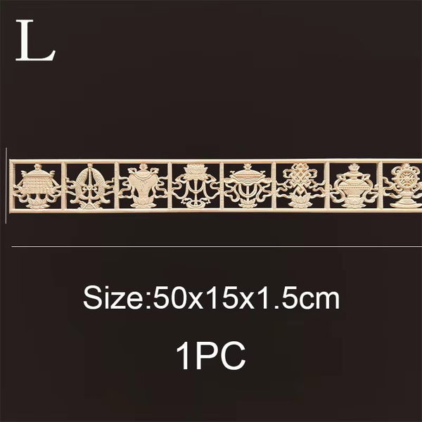 Listwy drewniane rzeźbione 50×6 cm – L 50×15cmx1.5 cm