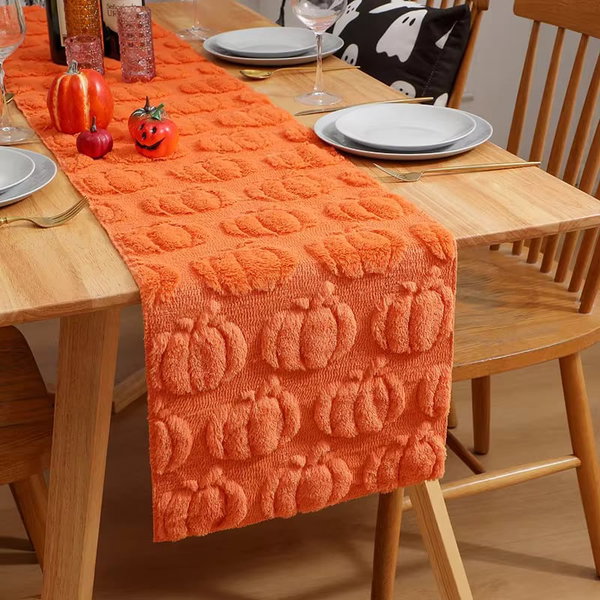 Bieżnik na stół karmelowy 33×93 cm – 33×93 cm (13×36 cali) / pomarańczowy