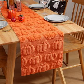 Bieżnik na stół karmelowy 33×93 cm – 33×183 cm (13×72 cali) / pomarańczowy