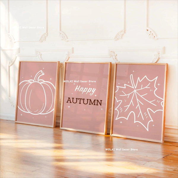 Zestaw 3 obrazów na płótnie z motywem – 20×30 cm No Frame / WO2511 3 szt.