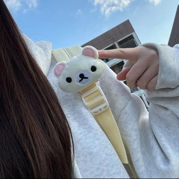 Pluszowy breloczek Rilakkuma biały