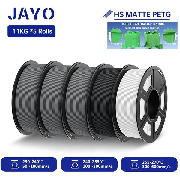 Filament PETG matowy kolor HS PETG-3GYBKWT