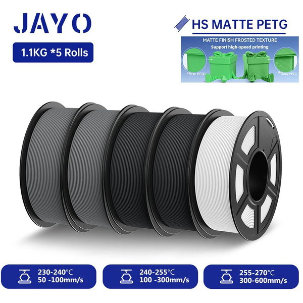 Filament PETG matowy kolor HS PETG-2BK2GYWT