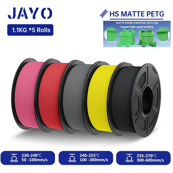 Filament PETG matowy kolor HS PETG-PKRDGYYLBK