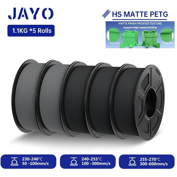 Filament PETG matowy kolor HS PETG-3BK2GY
