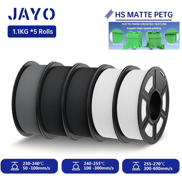 Filament PETG matowy kolor HS PETG-2BK2WTGY