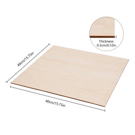 30 sztuk płytek z drewna lipowego 3 mm – 40 cm