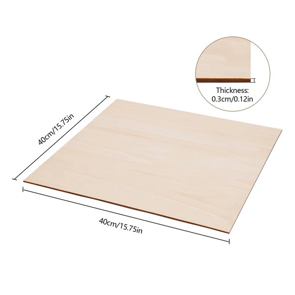 30 sztuk płytek z drewna lipowego 3 mm – 40 cm