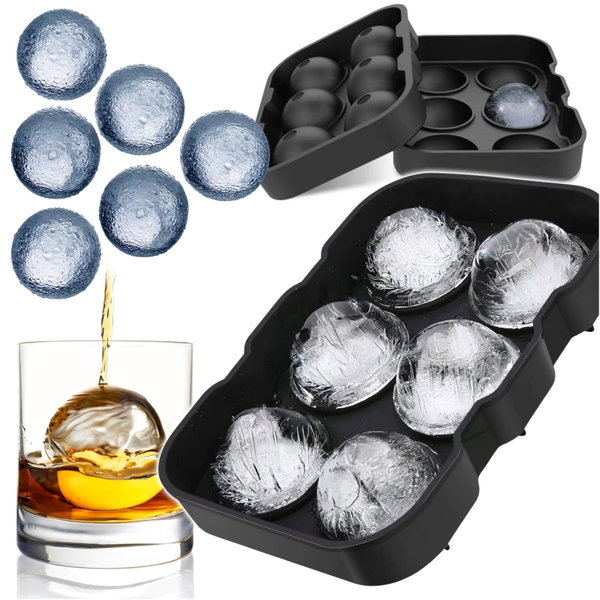 Forma na kulki lodowe z silikonu 6 sztuk – Diamond 4 Cubes XL