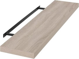 Półka wisząca dekoracyjna brązowa 40x22.9x3.8cm – Light Oak(80×22.9×3.8 cm)