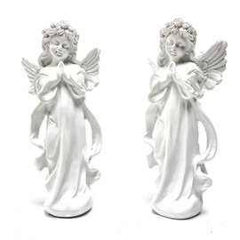 Figurka anioła modlitewnego z żywicy, dekoracja do ołtarza domowego