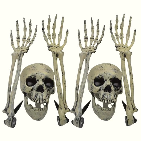 Kości ozdoby ogrodowe, ręka na Halloween 4Hand and 2Head