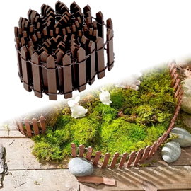 Mini płot drewniany dekoracja ogrodu bajkowy krajobraz biały – Coffee