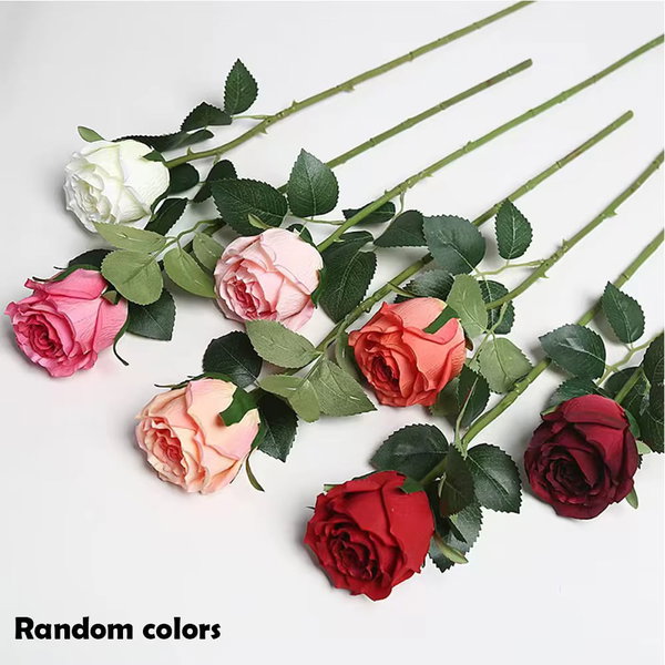 Sztuczna róża czerwona 10 szt. – Mixed colors
