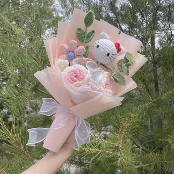 Pluszowy bukiet Hello Kitty, kreskówkowy, 1-35 cm 6-36 cm