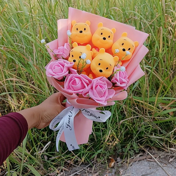 Bukiet pluszaków Hello Kitty z różą kawaii anime, kolor 43