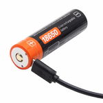 1x Akumulator bateria 18650 USB 2600 mAh 9,62Wh 3,7v litowy nowy gwarancja