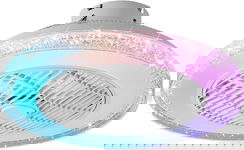 Cichy Wentylator Sufitowy RGB LED, 72W 50cm, Pilot  Timer, 3000-6000K
