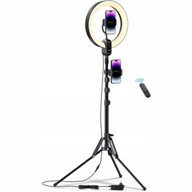 Lampa pierścieniowa Viozon 12-cali ze statywem do telefonu, 0,8-2m