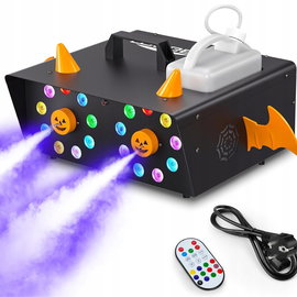 Maszyna do Dymu 1500W z Efektem LED Oświetlenie, Pilot Dymiarka Haloween