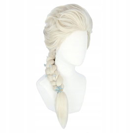 Blond Peruka Księżniczki dla Kobiet i Dzieci - Syntetyczna, Pleciona