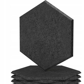 5x Panele Akustyczne na Ścianę Sześciokątne TONOR 30x26x1cm wygłuszające