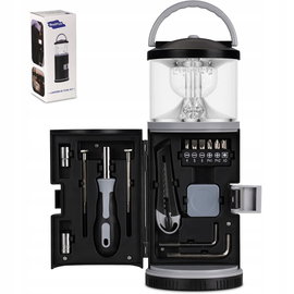 Latarnia wędkarska LED RealPlus WLD-S12 Lampa kempingowa + zestaw narzędzi