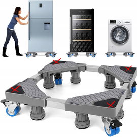 Podstawa Pralki Pod pralkę 8 nóżek 4 kółka Regulowana Antywibracyjna