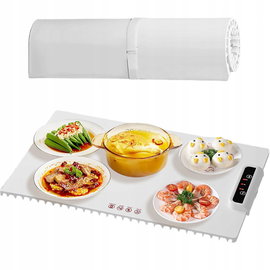 Silikonowa Mata Grzewcza Elektryczna taca Podgrzewacz do potraw 60x38