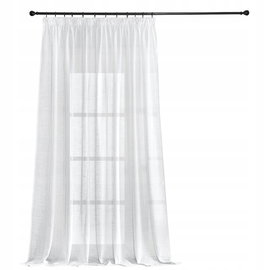Zasłona PONY DANCE w kolorze białym, półprzezroczysta, marszcząca 245x300cm