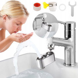 PERLATOR Przedłużasz do kranu zlewu Aerator Obrotowy Filtr 2 Tryby SREBRNY