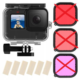 Wodoszczelna obudowa TELESIN do kamer GoPro Hero 12 11 10 9 50m