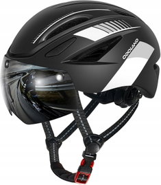 Kask Rowerowy ODOLAND Lekki Regulowany Wentylowany MTB CZARNY