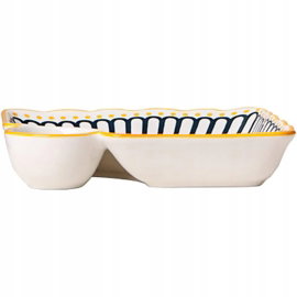 Ceramiczna Miseczka do przekąsek Miejsce na Sos Do Sushi Pierogów BIAŁA